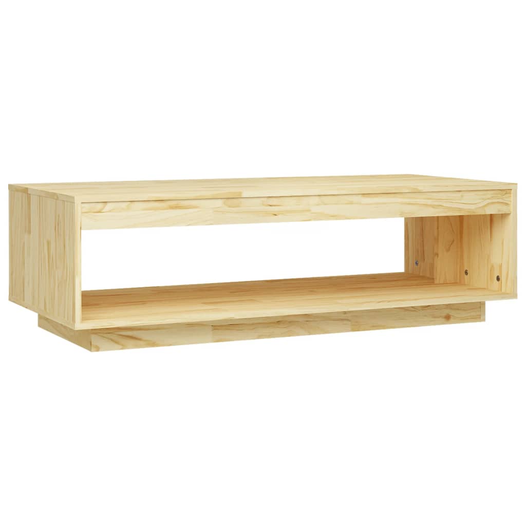 Table Basse 110X50X33,5 Cm Bois De Pin Massif