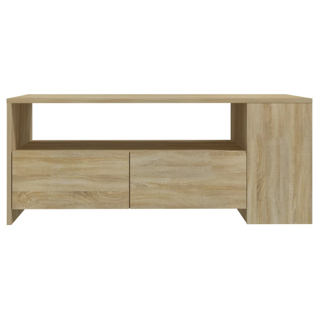 Table Basse 102X55X42 Cm Bois D'ingénierie